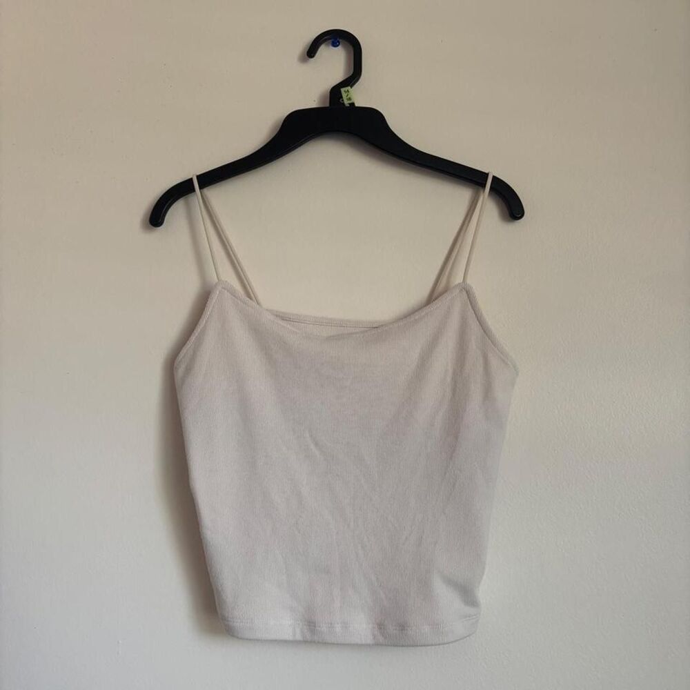 American-eagle Women's White and Cream Crop-top